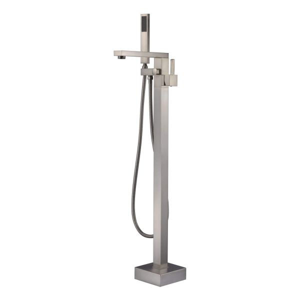 ᐅ【WOODBRIDGE F0025MBSQ Fusion Single Handle Floor Mount