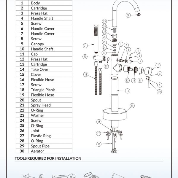 21 Parts of a Bathroom Shower (Excellent Diagram)  Shower plumbing,  Bathroom plumbing, Bathroom shower
