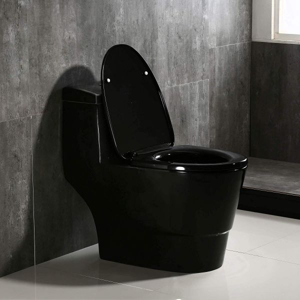 ᐅ【WOODBRIDGEE One Piece Toilet with Soft Closing Seat, Chair