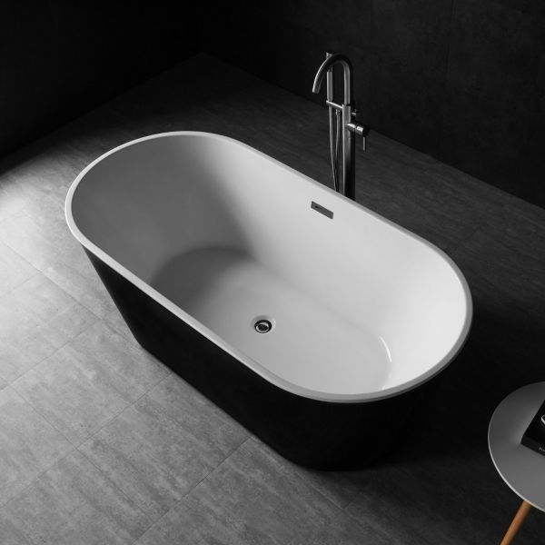 ᐅ【WOODBRIDGE B-1814 59" Acrylic Freestanding Bathtub Contemporary ...