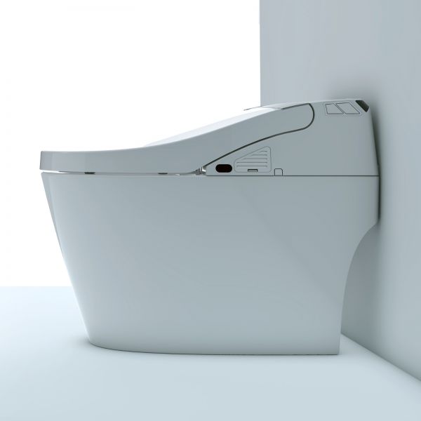  WOODBRIDGE B-0960S 1.28 GPF Single Flush Toilet with Intelligent Smart Bidet Seat and Wireless Remote Control, ADA Height, Auto Flush, Auto Open and Auto Close_10812