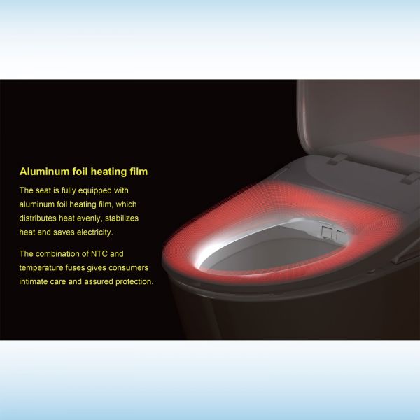  WOODBRIDGE Elongated Smart Bidet Toilet Seat, Electronic Advanced Self Cleaning, SoftClose Lid, Automatic Deodorization, Model: BID 02_9038