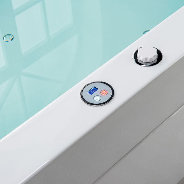 ᐅ【2 Person Freestanding Massage Hydrotherapy Bathtub Tub Hot Tub Spa, with  Inline Heater. BTS-0091-WOODBRIDGE】