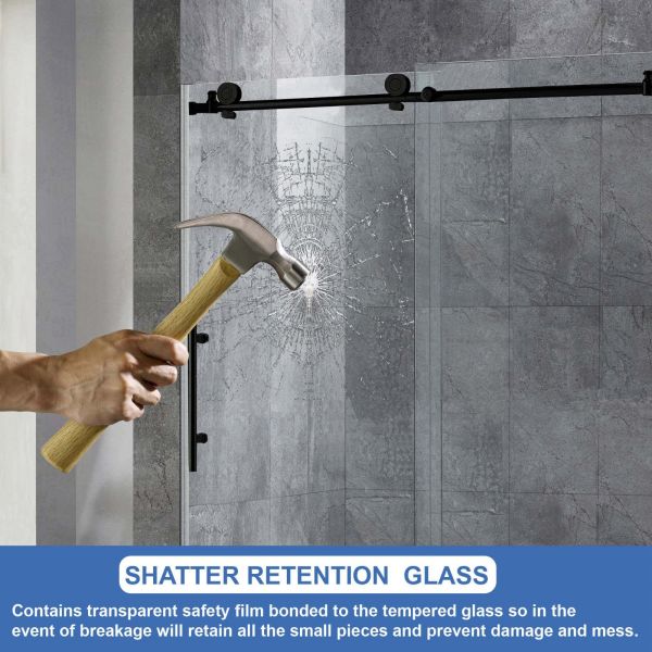  WOODBRIDGE Frameless Shower Doors 68-72
