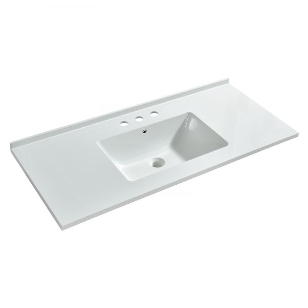 ᐅ【WOODBRIDGE VT4922-1008 Solid Surface Vanity Top with with Intergrated ...