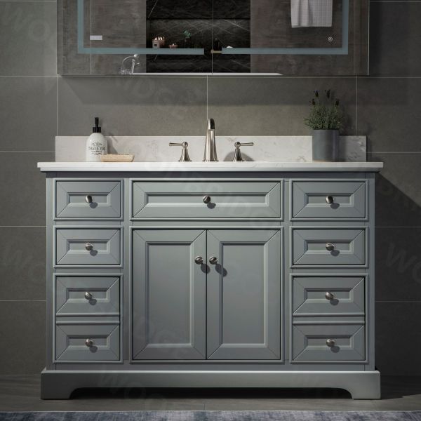 California 48-inch Vanity with Matte White Top