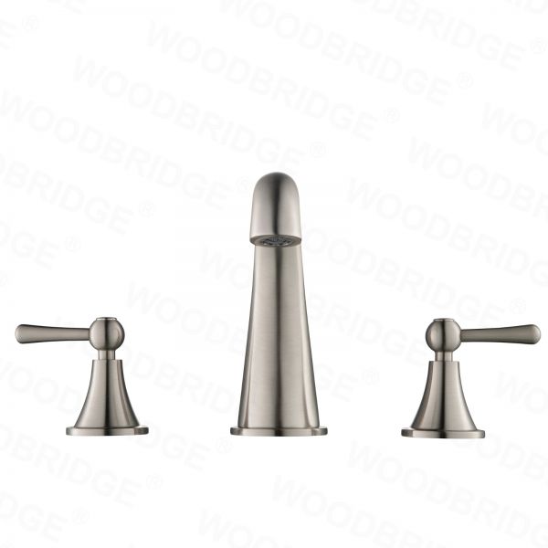 ᐅ【WOODBRIDGE WB803006BN 8" Widespread 3Hole Lavatory Faucet with Lever