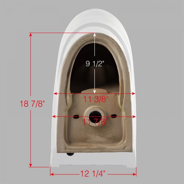  WOODBRIDGEBath T-0019, Dual Flush Elongated One Piece Toilet with Soft Closing Seat, Chair Height, Water Sense, High-Efficiency, T-0019 Rectangle Button (2 -Pack)_11214