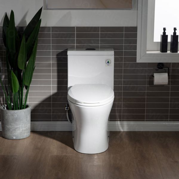 ᐅ【WOODBRIDGE Intelligent Compact Elongated Dual-flush wall hung toilet with  Bidet Wash Function, Heated Seat & Dryer. Matching Concealed Tank system  and White Marble Stone Slim Flush Plates Included.LT611 +  SWHT611+FP611-WH-WOODBRIDGE】