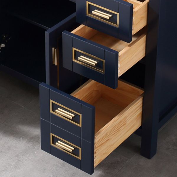 Bathroom Floor Storage Cabinet, Solid Wood Floor Cabinet