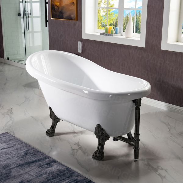 Icarus 67″ Cast Iron Slipper Tub Kit – Oil Rubbed Bronze Accessories —  Barclay Products Limited