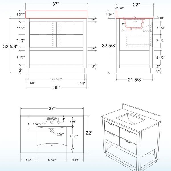 ᐅ【WOODBRIDGE Venice 48x21x33 Solid Wood Bath Vanities Side Cabinet in  White and Gold Trim and Carrara Marble Vanity Top Cabinet with Pre-Drilled  Hole for Single Hole Faucet.-WOODBRIDGE】