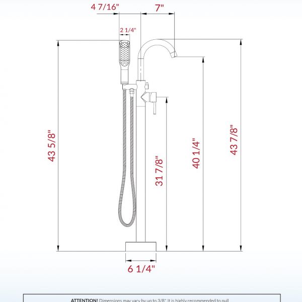 ᐅ【WOODBRIDGE F0027ORBSQ Fusion Single Handle Floor Mount Freestanding ...