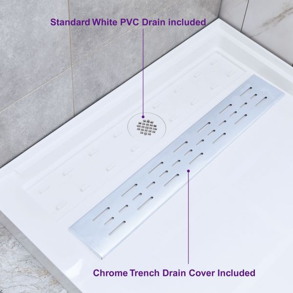 ᐅ【WOODBRIDGE SBR6032-1000L Solid Surface Shower Base with