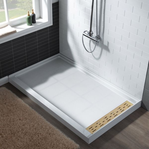 ᐅ【WOODBRIDGE SBR6034-1000C Solid Surface Shower Base with