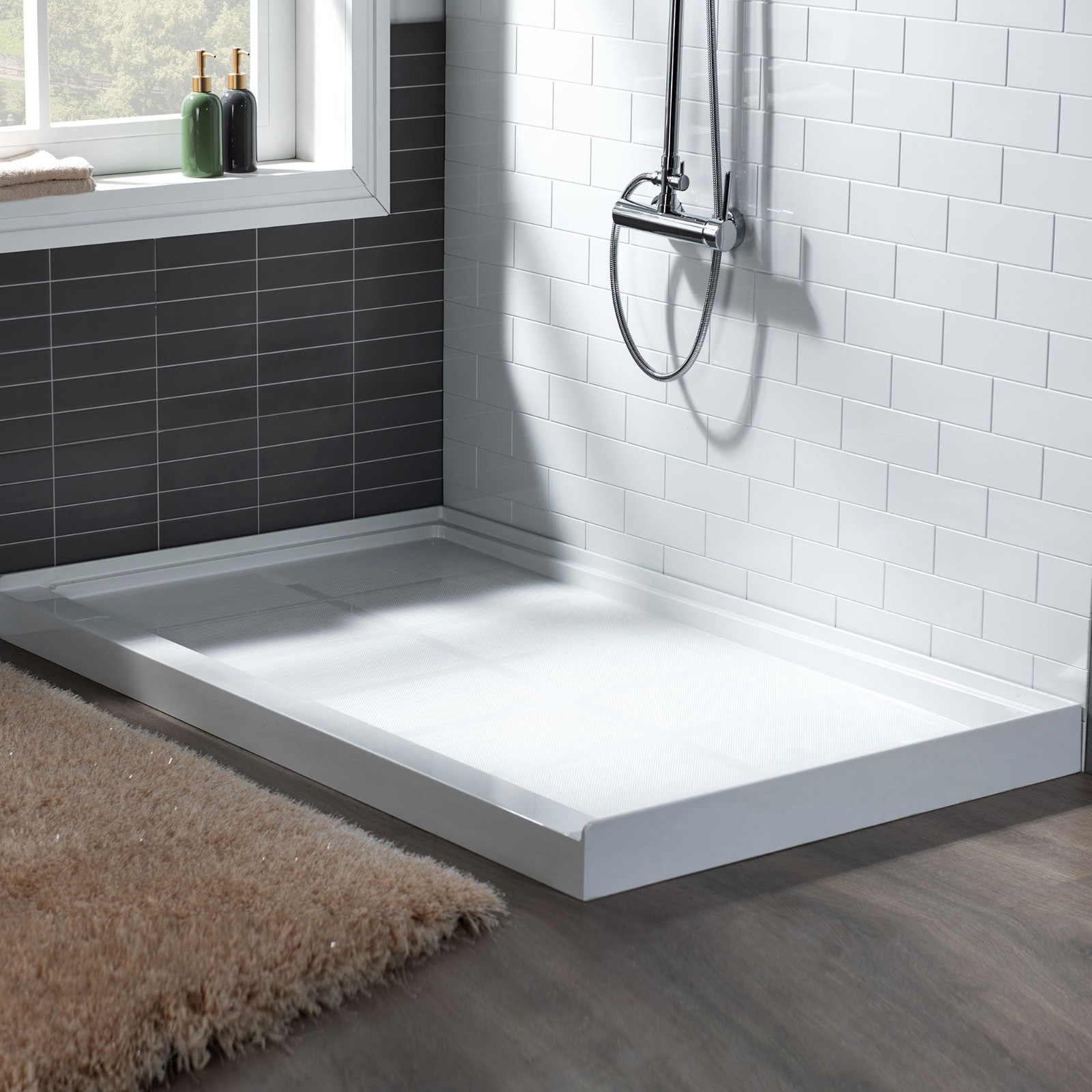 ᐅ【WOODBRIDGE SBR6030-1000R Solid Surface Shower Base with Recessed ...