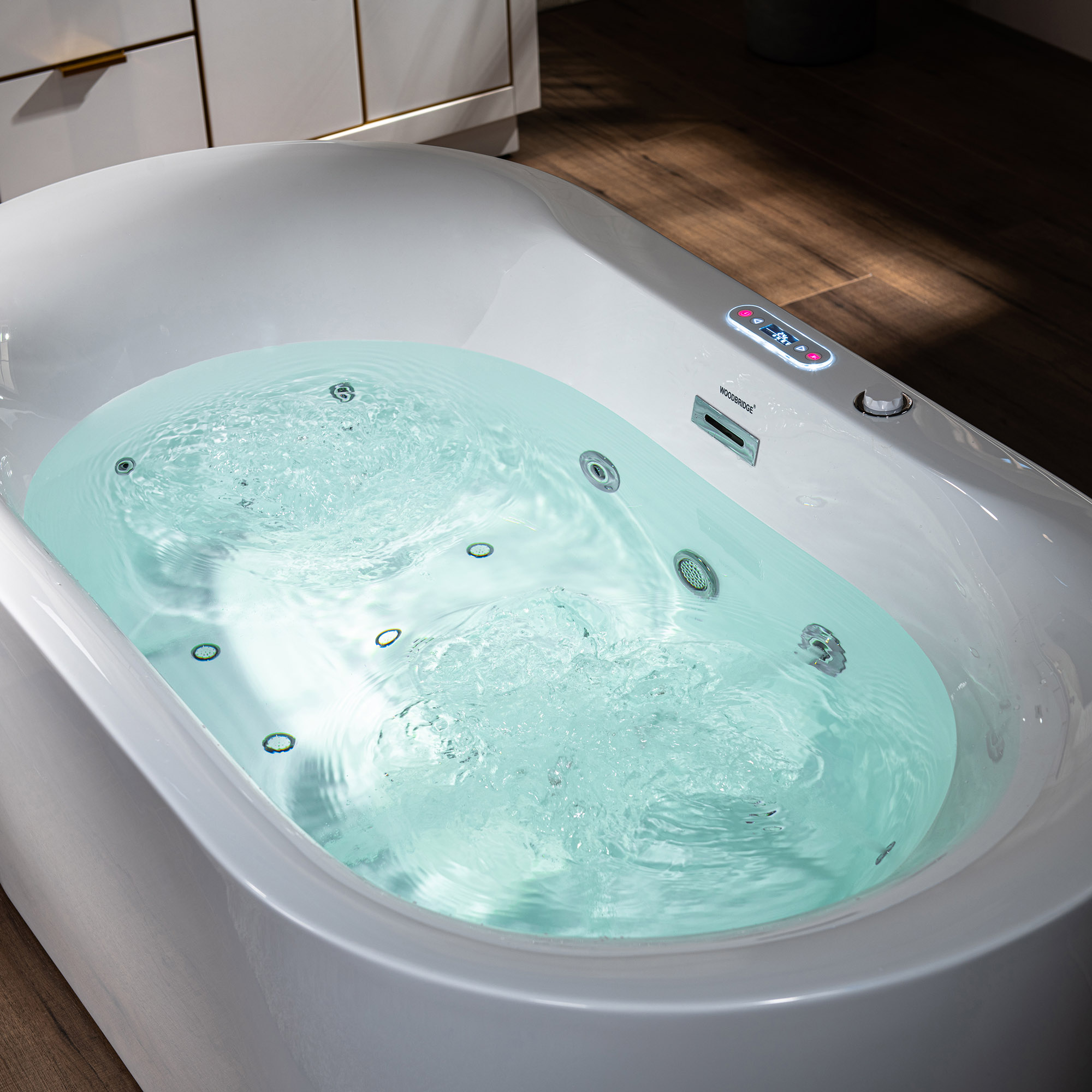 ᐅ【WOODBRIDGE 59 x 31-12 Whirlpool Water Jetted and Air Bubble 