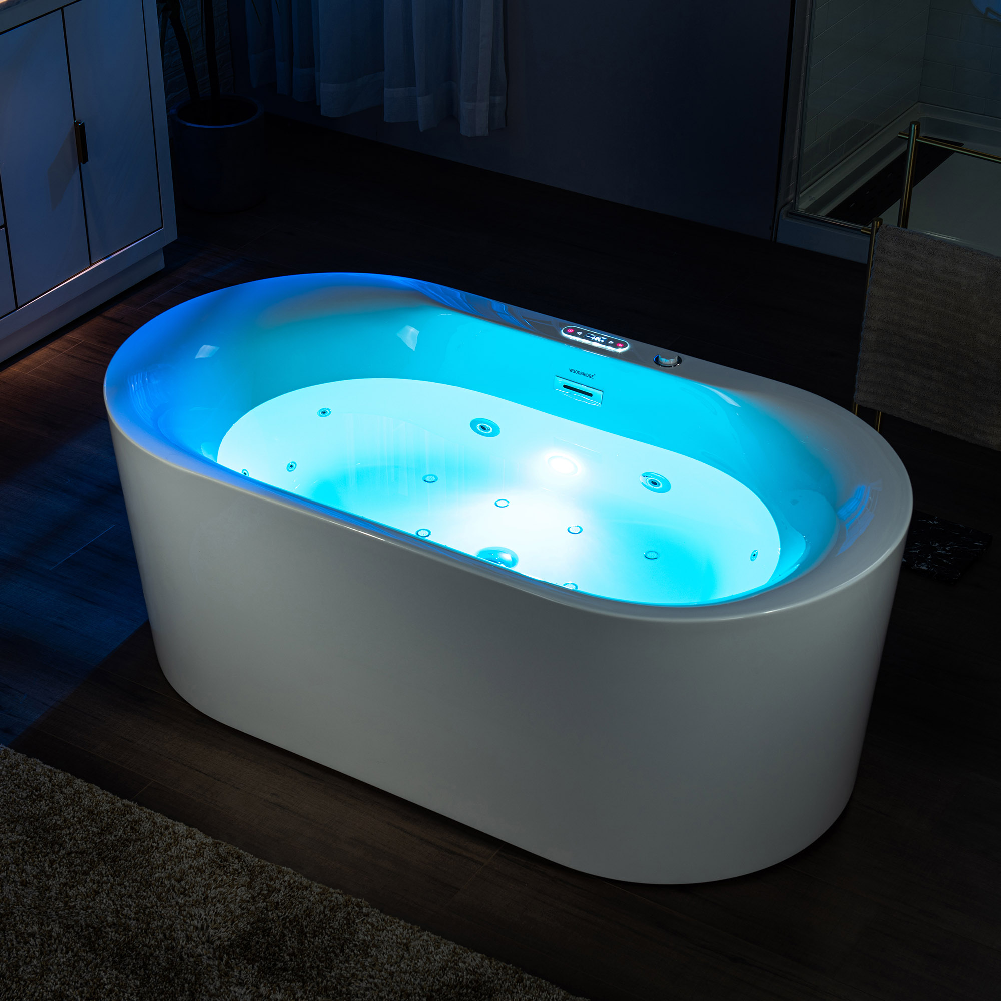 ᐅ【WOODBRIDGE 59" x 311/2" Whirlpool Water Jetted and Air Bubble