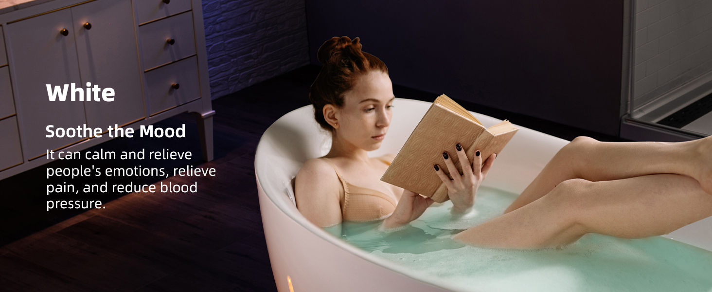 ᐅ【WOODBRIDGE 72 x 35-3/8 Whirlpool Water Jetted and Air Bubble  Freestanding Heated Soaking Combination Bathtub with LED control panel ,  BJ400-WOODBRIDGE】