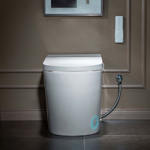 ᐅ【WOODBRIDGE B0990S One Piece Elongated Smart Toilet Bidet With Massage ...